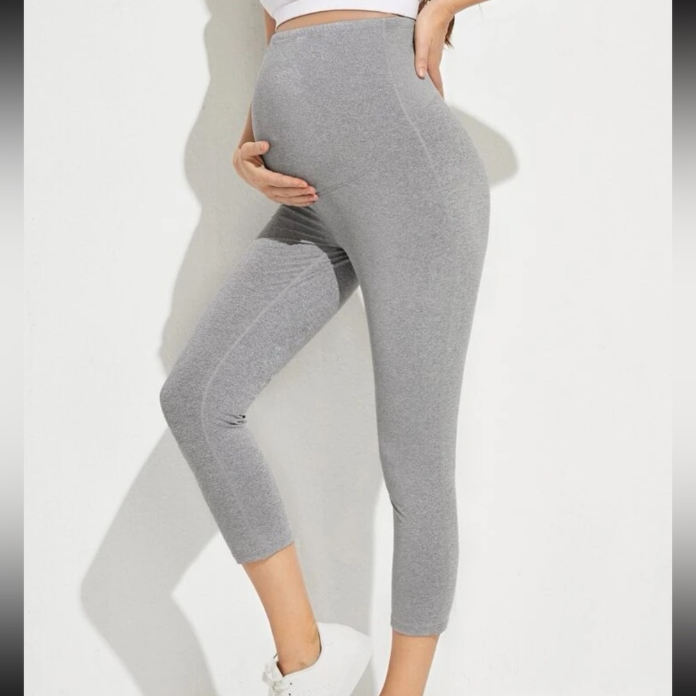 Maternity Wideband Waist Capri Leggings